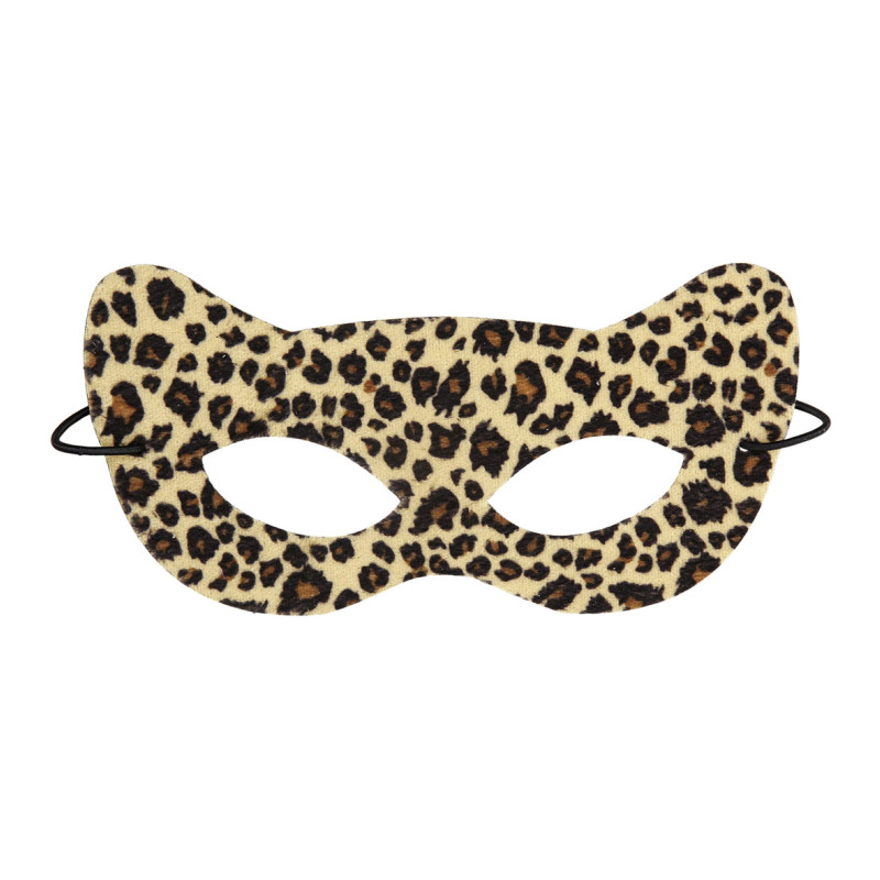 Škraboška leopard látková